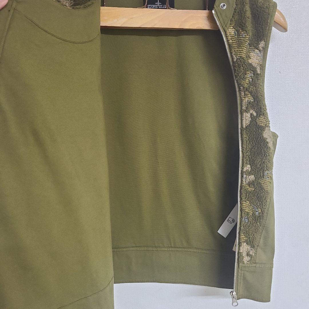 stone  Lストーンアイランド 極美メタルボタンベスト シャドウ