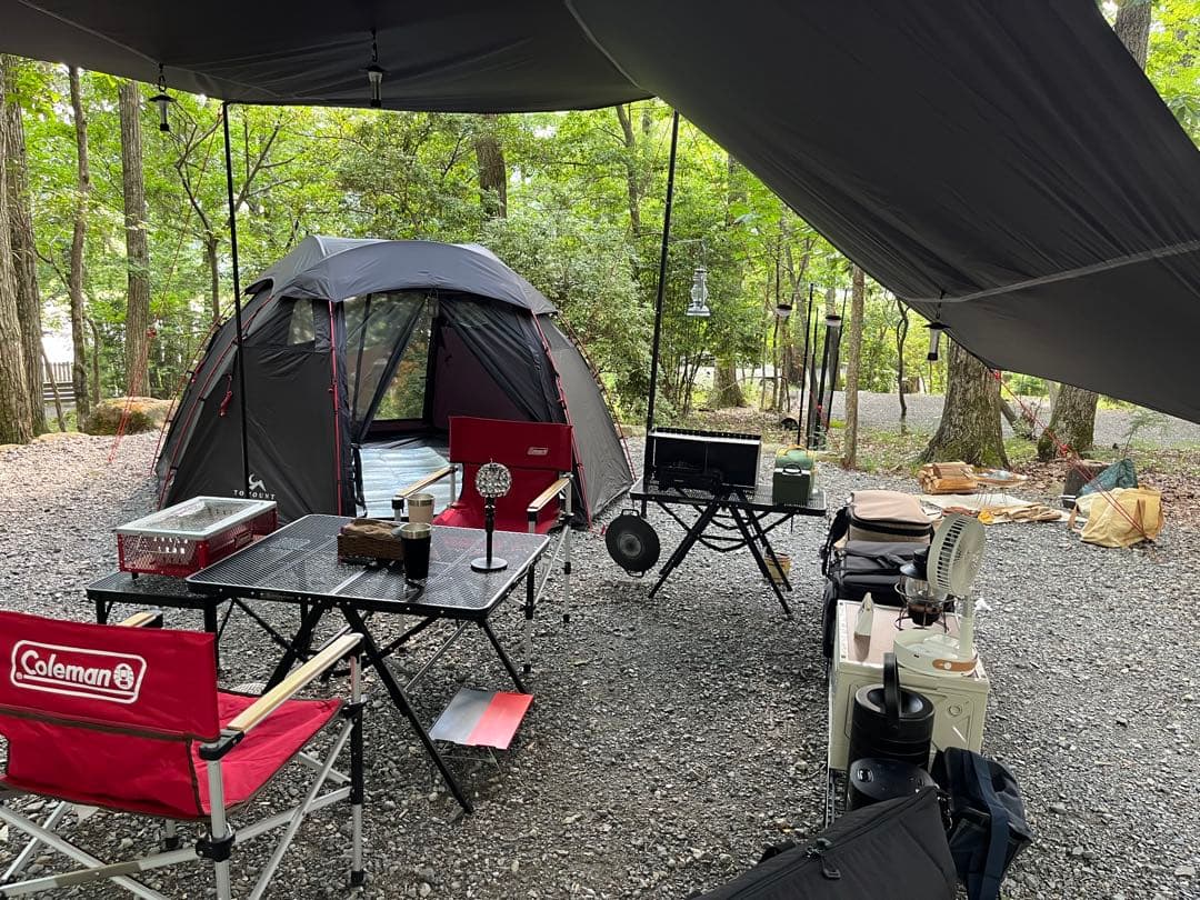 tomount ドームテント 自立式 2〜3人用 黒