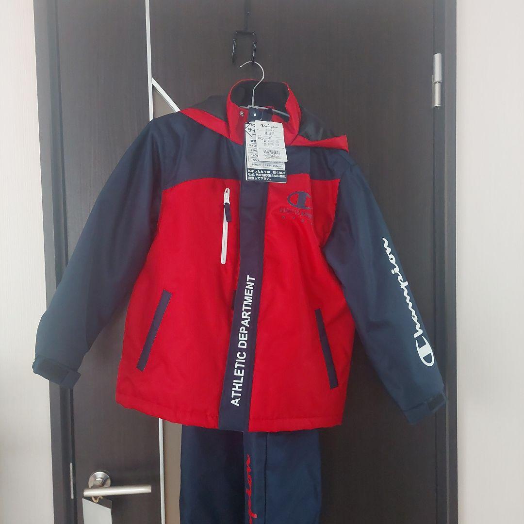 Champion 子ども用スキーウェア 赤/ネイビー