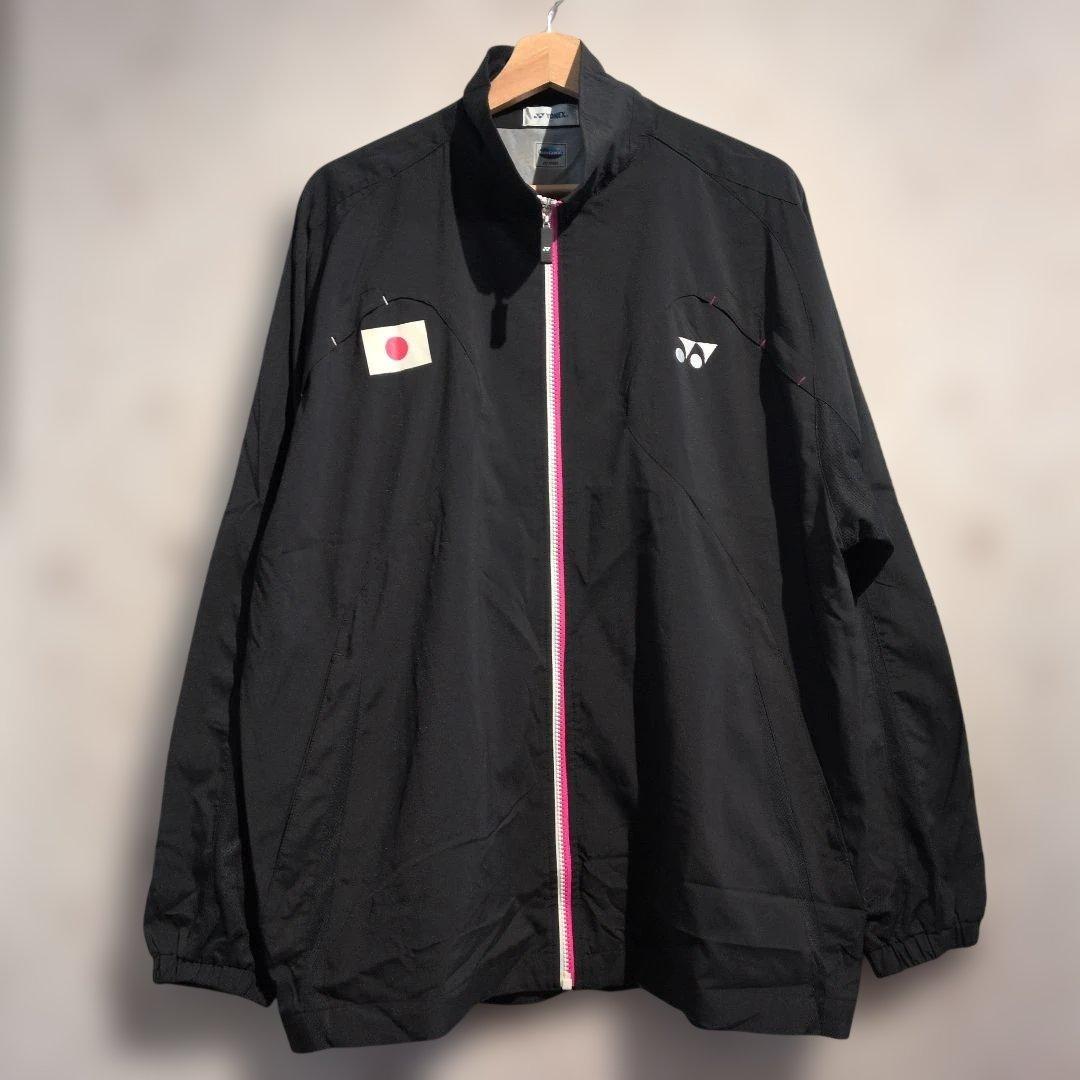 ヨネックス　バトミントン　日本代表　ウォームアップジャケット　ブラック　薄手