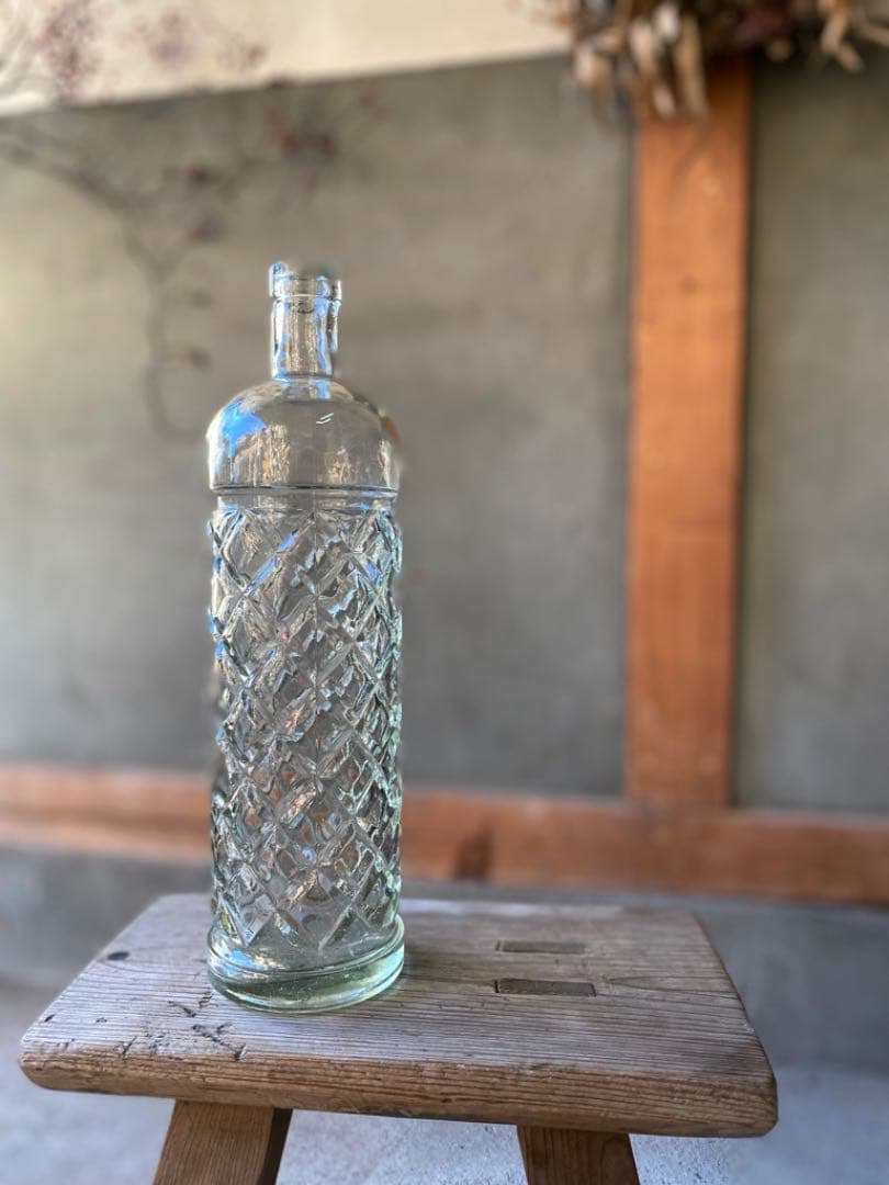 ビンテージ  ガラスベース