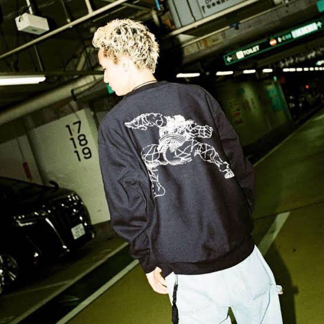 刃牙　花山薫　トレーナー　スウェット　黒