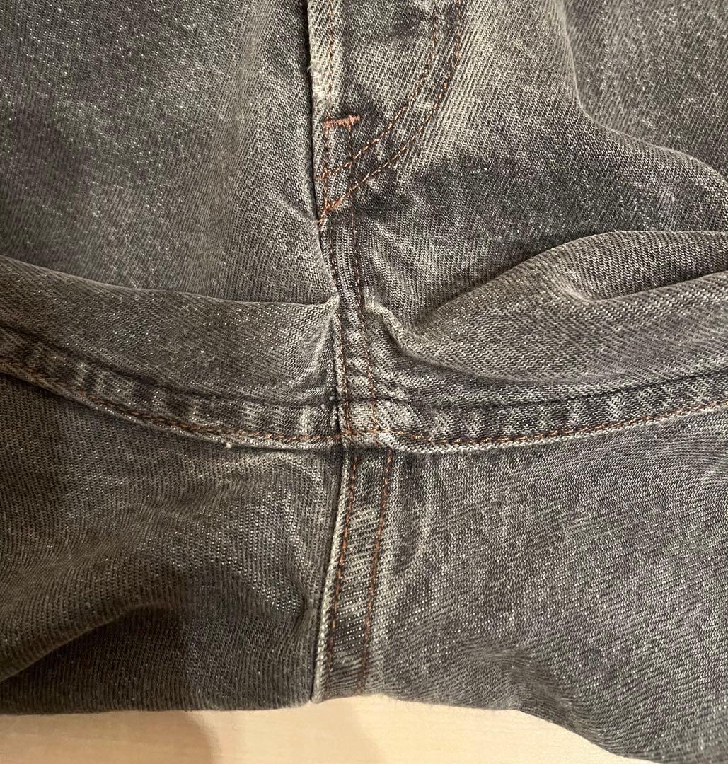 【希少】USA製 リーバイス 501 先染め ブラックデニム W36 L32