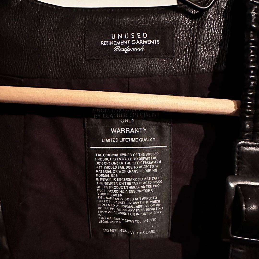 最終値下げ　UNUSED レザー ベスト
