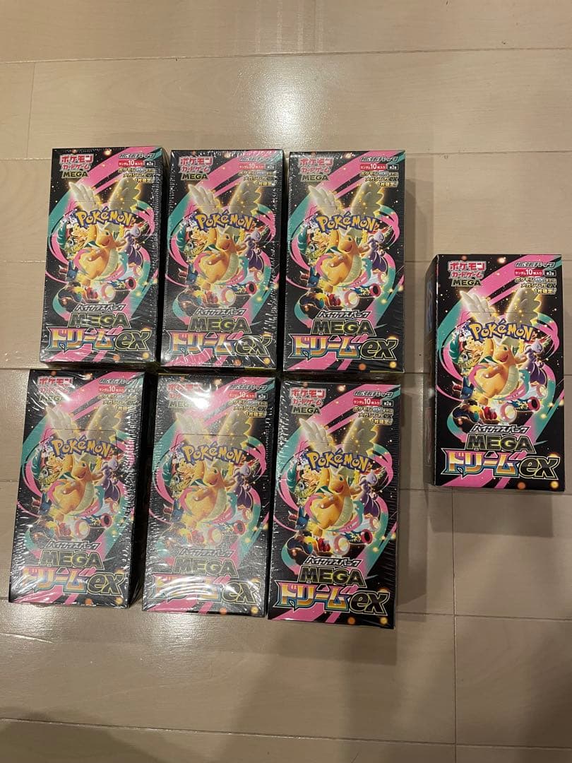 MEGAドリームexシュリンク付き 6Box+シュリンク無し1Box 計7Box