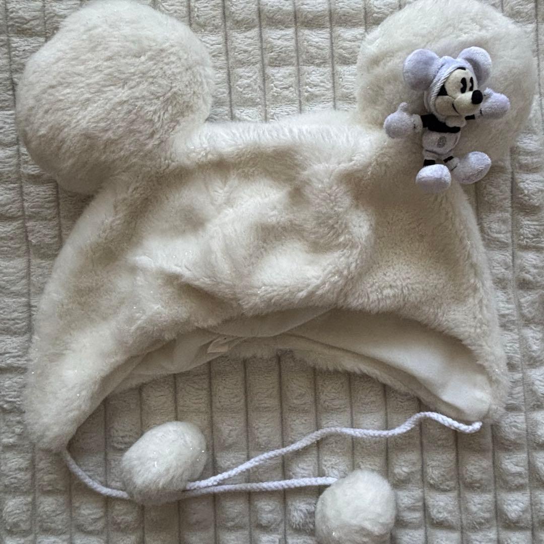 ディズニー ファンキャップ ホワイト ブラック