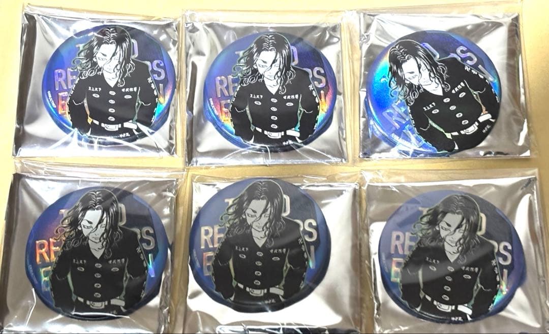 台湾限定　高雄開催　東京リベンジャーズ　東リべ展　限定缶バッジ　場地圭介　6点