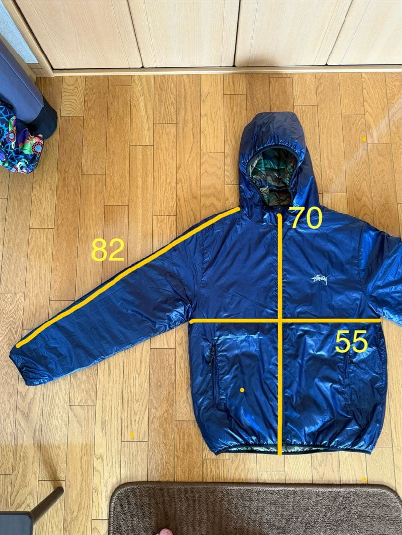 【美品】stussyリバーシブルダウンジャケット