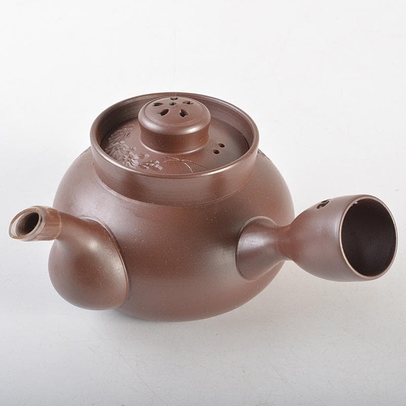 煎茶道具　萬古焼　伊藤実山作　急須　茶壷　共箱　C　R7256