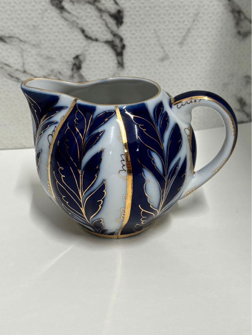 ロシア皇室御用達アンティークロモノーソフインペリアルポーセリン　ティーセット