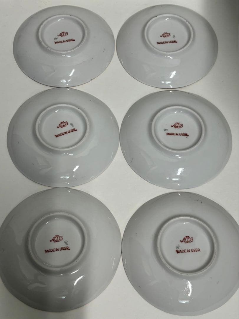 ロシア皇室御用達アンティークロモノーソフインペリアルポーセリン　ティーセット