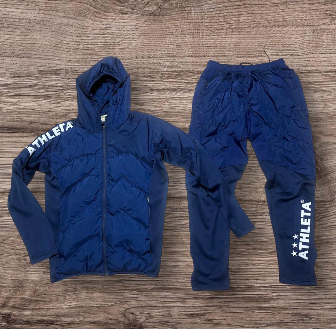ATHLETA ピステ・ウィンドブレーカーセット ネイビー　Lサイズ