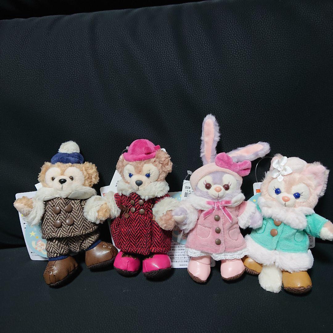 新品タグ付ダッフィー&フレンズウィンタートゥインクリングタウン ぬいば4体セット