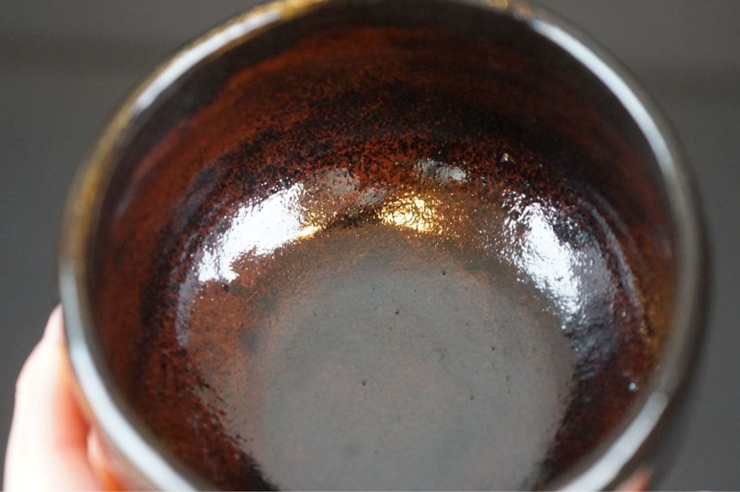 四代 中村道年(尼) 黒茶碗 共箱 栞付 茶道具