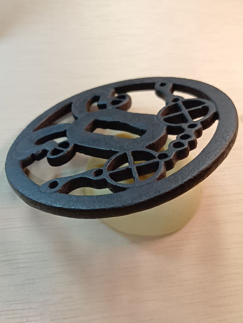 鍔　馬具透かし大鍔　 鑑定書有り