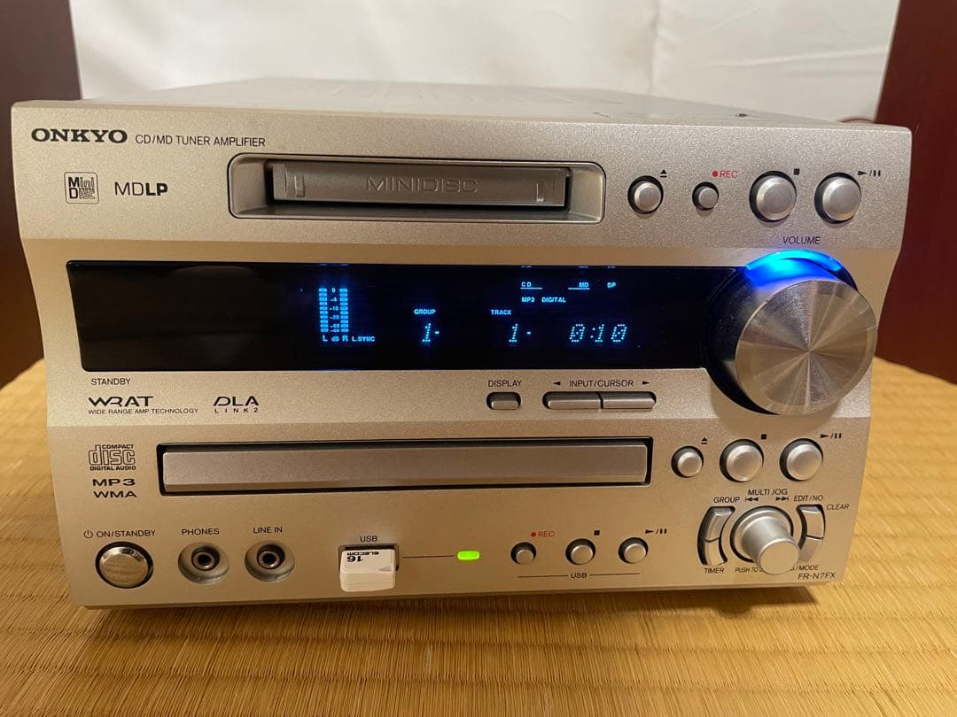 ONKYO ミニコンポ　FR-N7FX CD・MD・USB 動作確認済み　美品