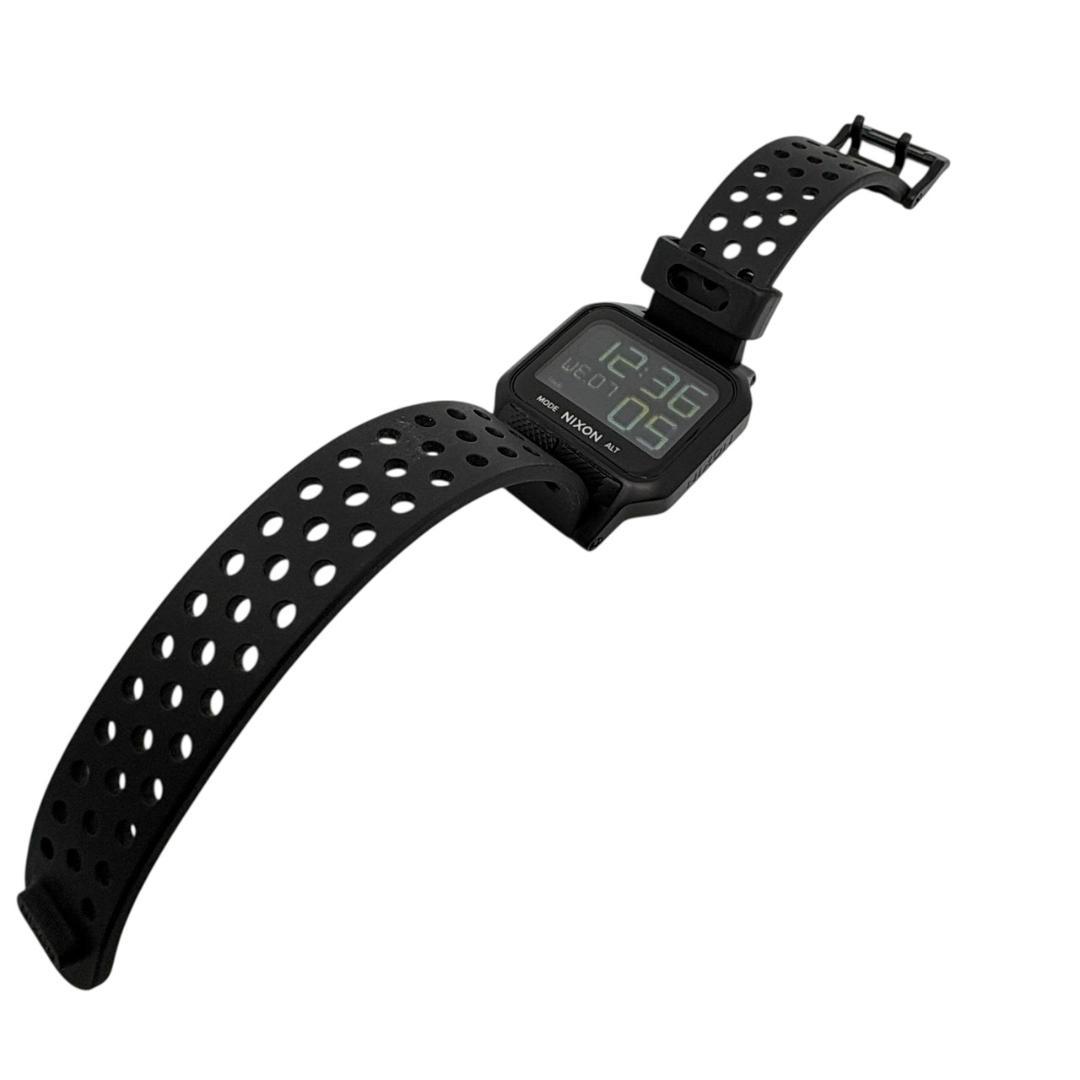 【極美品】NIXON ニクソン THE HEAT ALL BLACK　腕時計