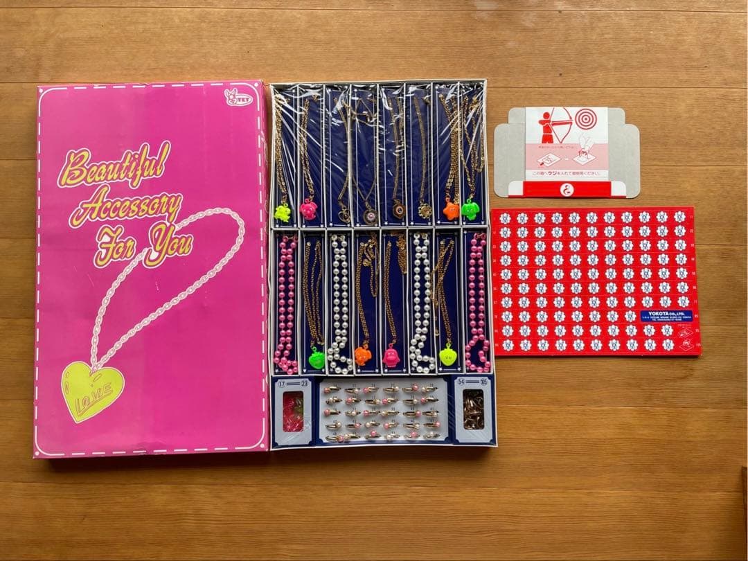 昭和レトロ　当てくじ　アクセサリーセット　指輪　ネックレス