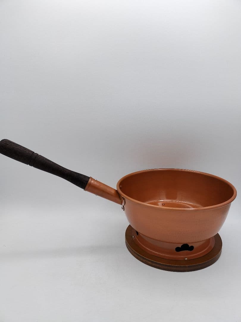 c872 台付十能火起こしセット ステンレス 茶道具 古物