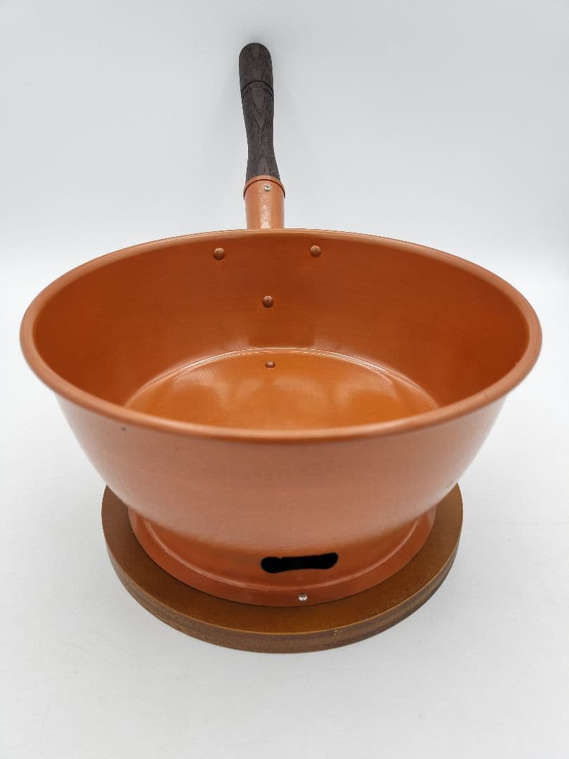 c872 台付十能火起こしセット ステンレス 茶道具 古物