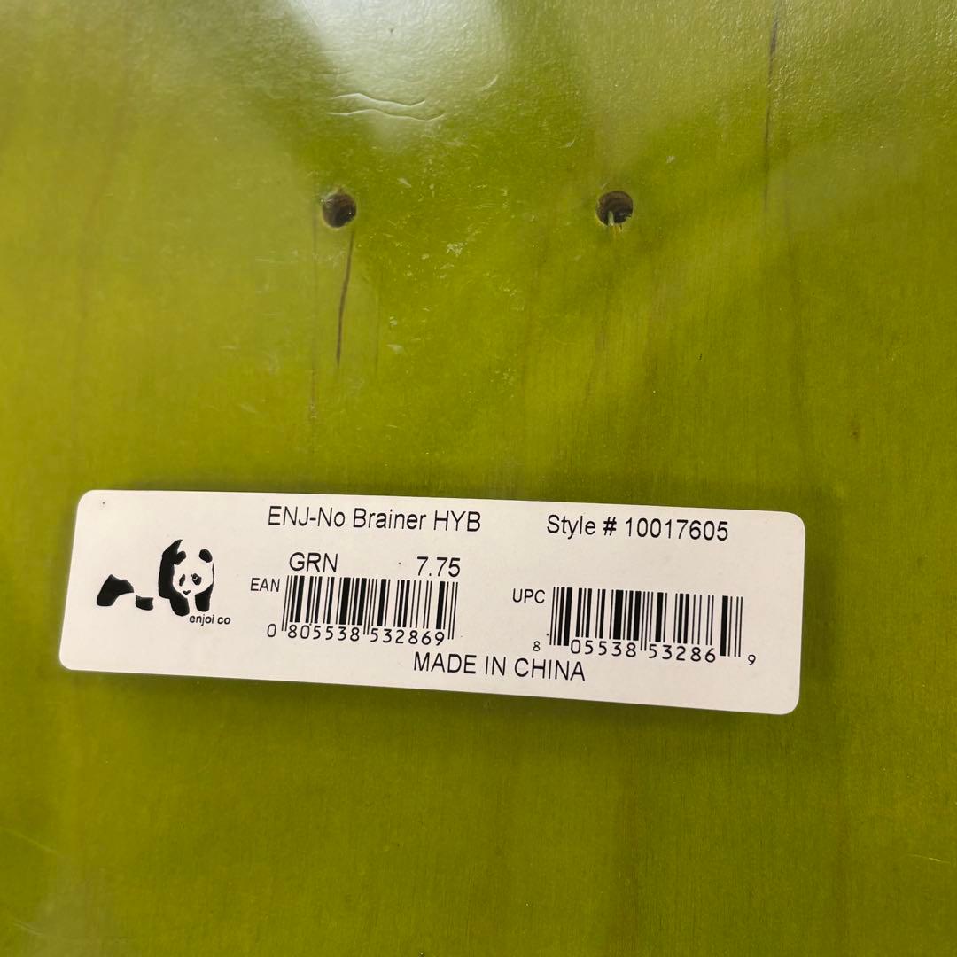 【即日発送 新品未開封】enjoi スケートボードデッキ 7.75インチ