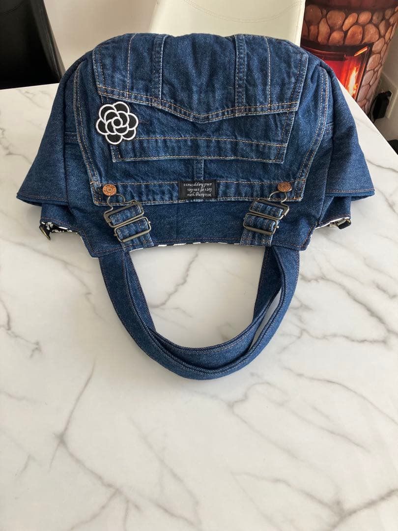 889 あいみょん♡大きめ　デニムリメイクバック　ハンドメイド2点