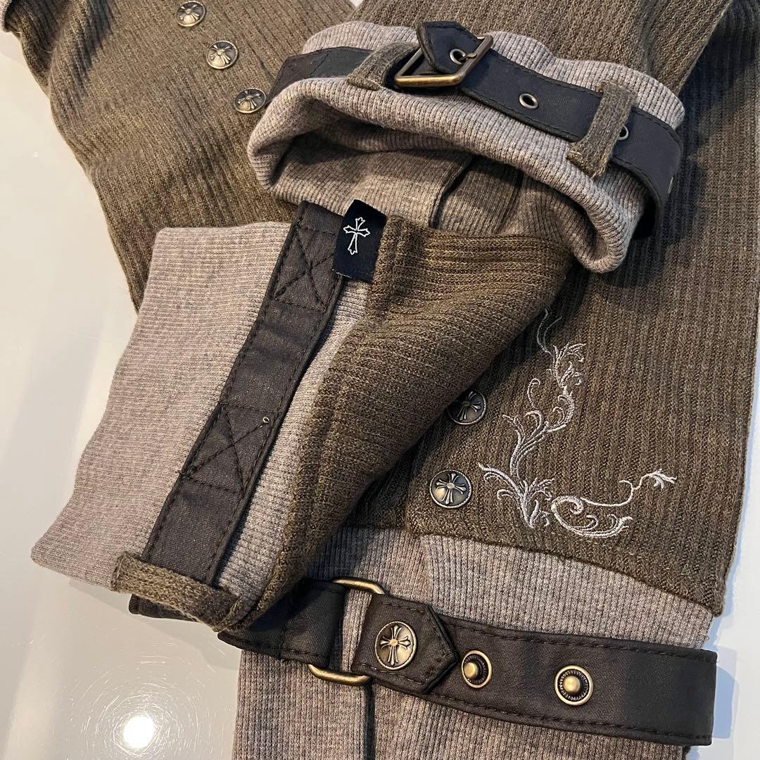 Ozz Croce オッズクローチェ　フットカバー レッグカバー カーキ