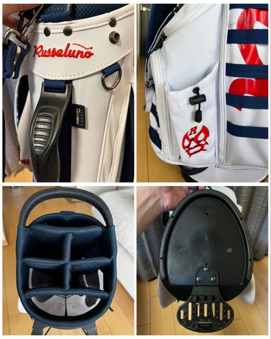 美品希少ラッセルノRusseluno スタンド型キャディバッグ　完売品　ルチャ