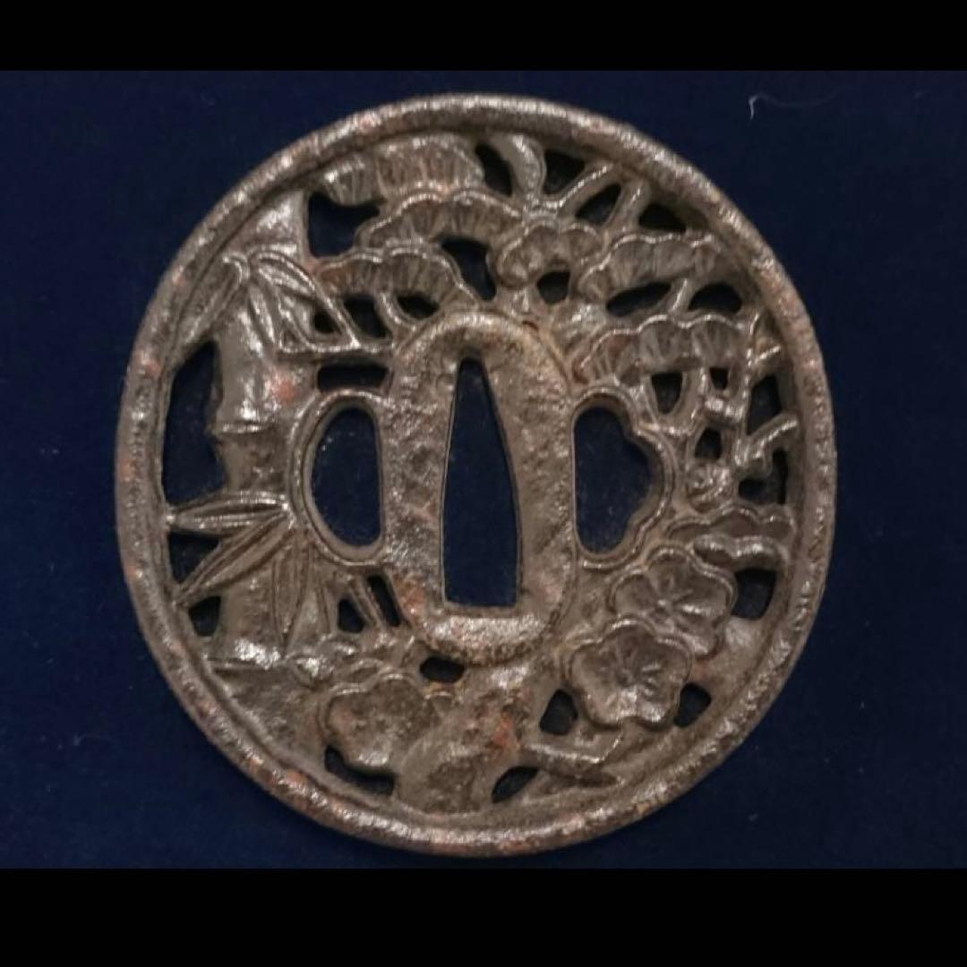 刀鍔　額装　蟹　鶴　竹など　全５種