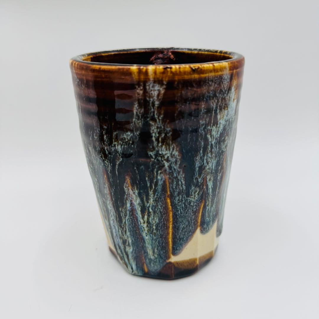 【真葛焼　宮川香斎　掛花入　華道　花器　花瓶　共箱】骨董　インテリア