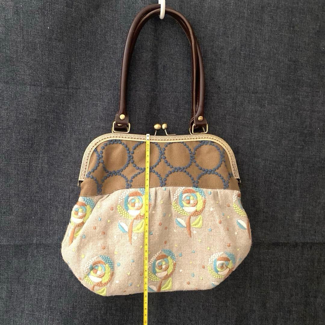 ミナペルホネン生地　がま口バッグ