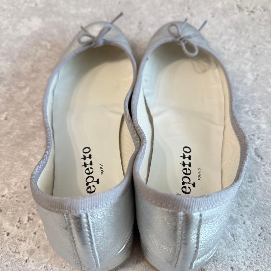 美品✨ Repetto Camille バレエリーナ 36 1/2 シルバー