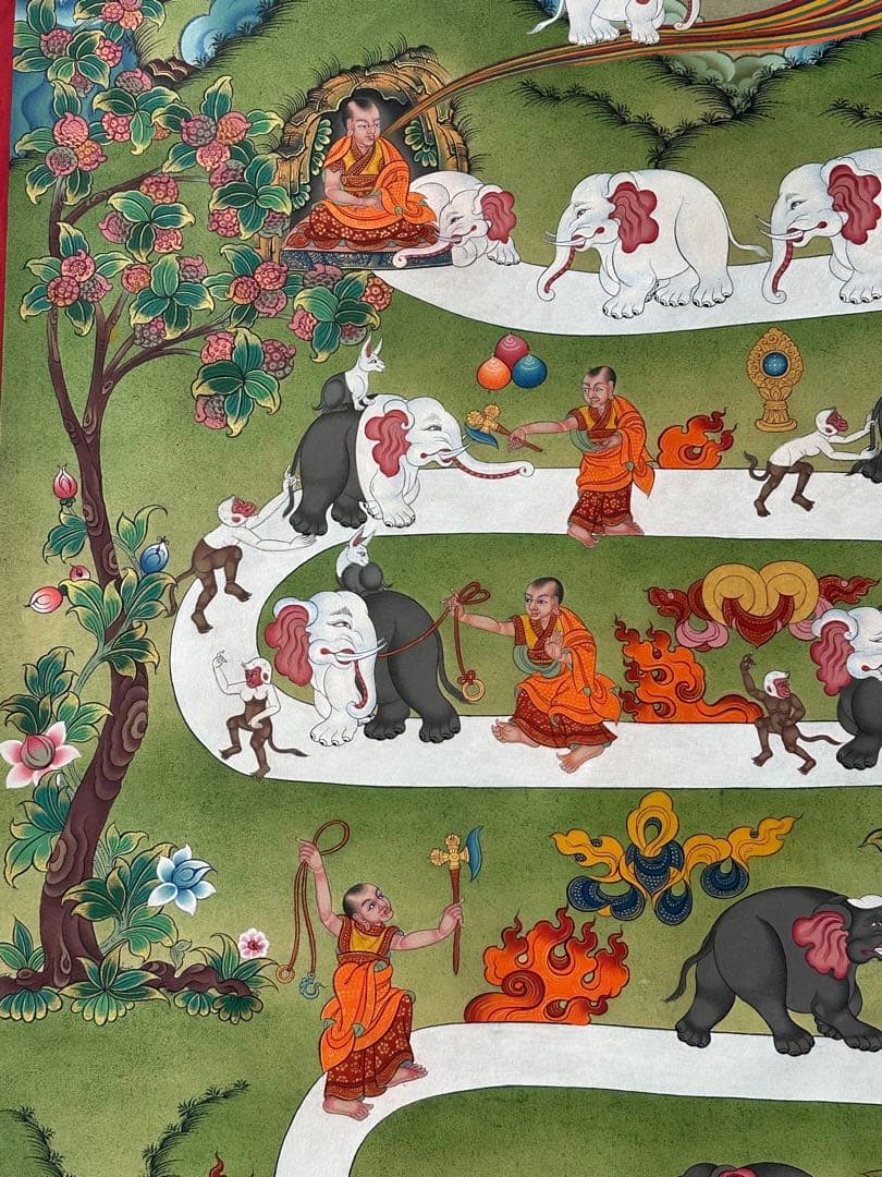 チベット絵画、ニルヴァーナ、涅槃への道
