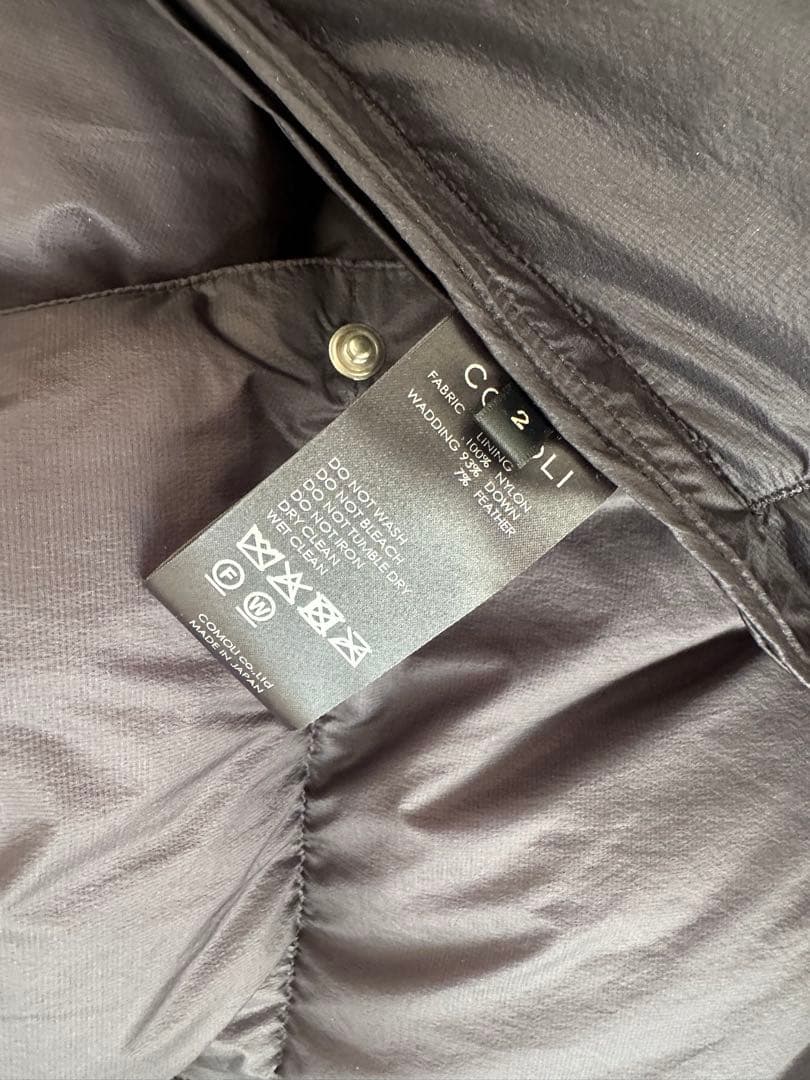 comoli 25aw ナイロンダウンジャケット サイズ2