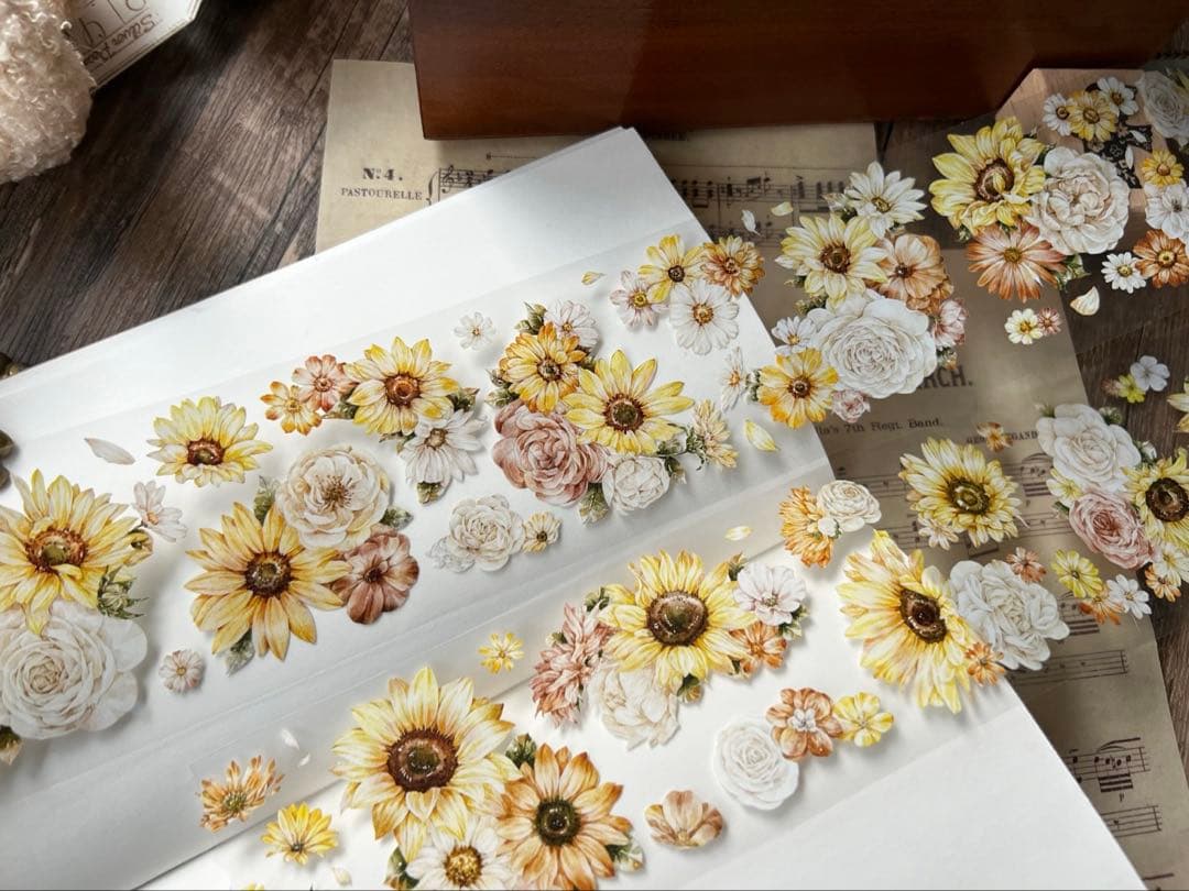 梦岛日记《向阳》海外マスキングテープ　マステ 【2318】