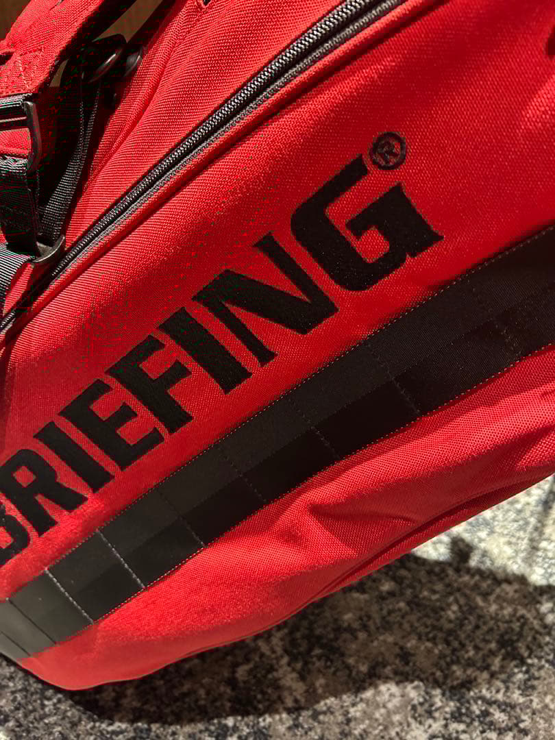 BRIEFINGキャディーバックCR-04 BEAMS別注 レッド