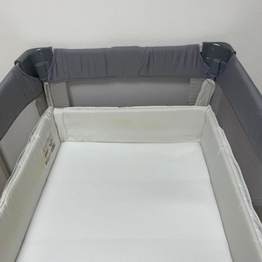 Aprica アップリカ　ベビーベッド ココネルエアー グレーベアー