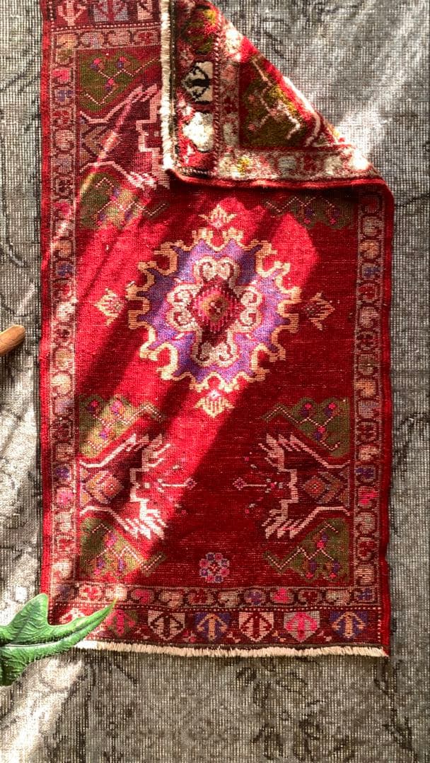 50×98 \"Christmas rose\" ViNTAGE RUG
