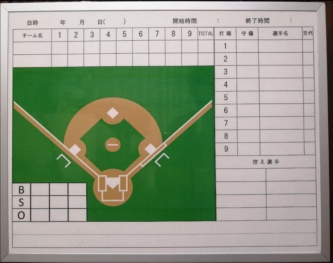 野球作戦ボード Lサイズ マグネット付き(オマケ) ひいちゃん