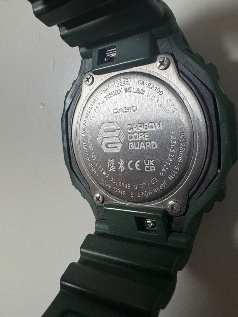 CASIO G-SHOCK GA-B2100グリーン腕時計