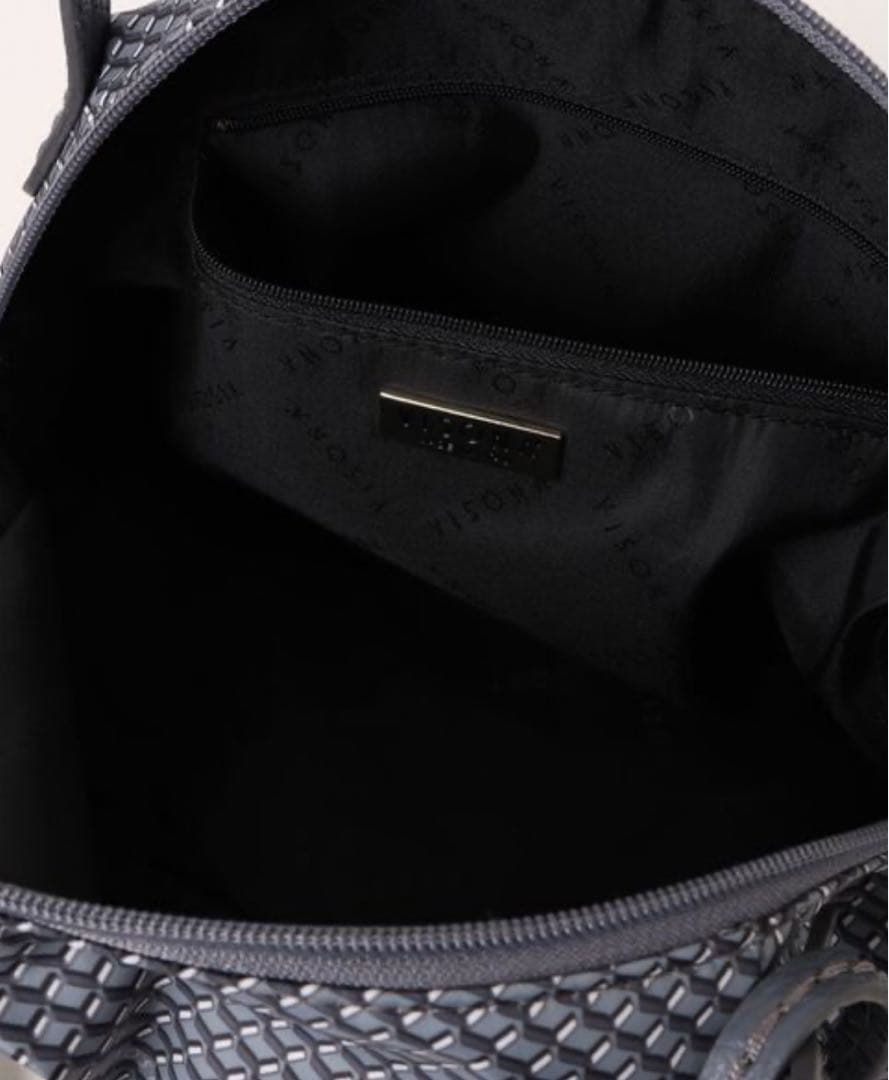 新品 VISONA 2way ショルダーバッグ ハンドバッグ くすみブルー系