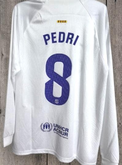 23/24 シーズン バルセロナ アウェイ 長袖 ユニフォーム ペドリ 8番