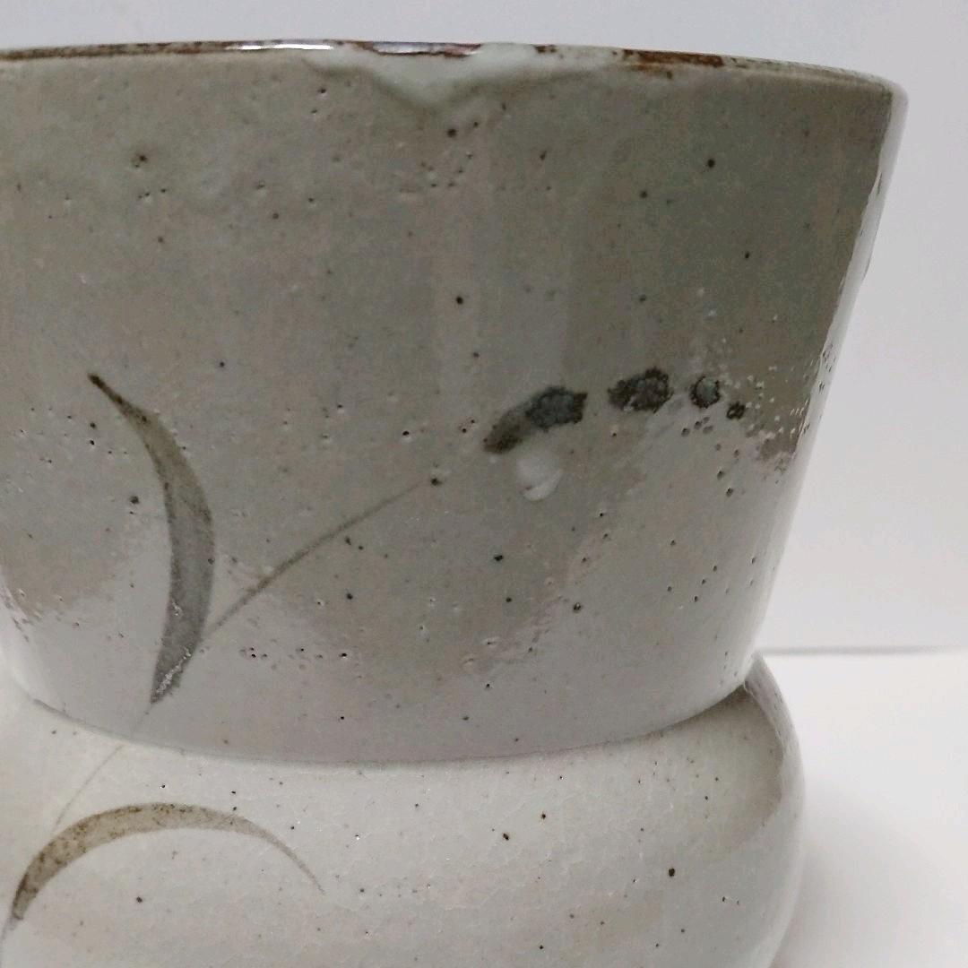 茶道具  水指  絵唐津  利左衛門窯 あんこう形  鮟鱇形