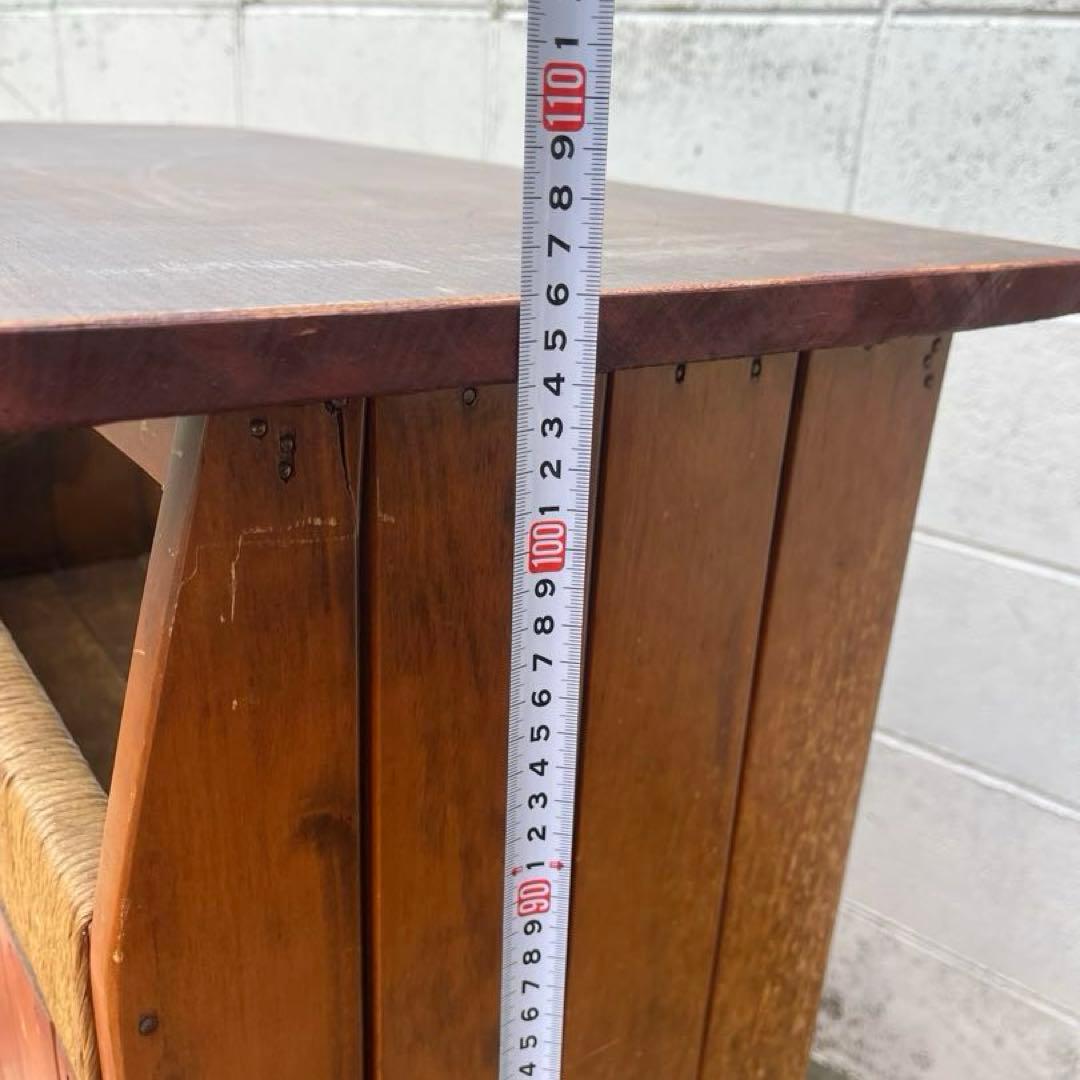 50s60sビンテージ品◾️鉄アイアンベース カウンターテーブル 古家具 店舗什器