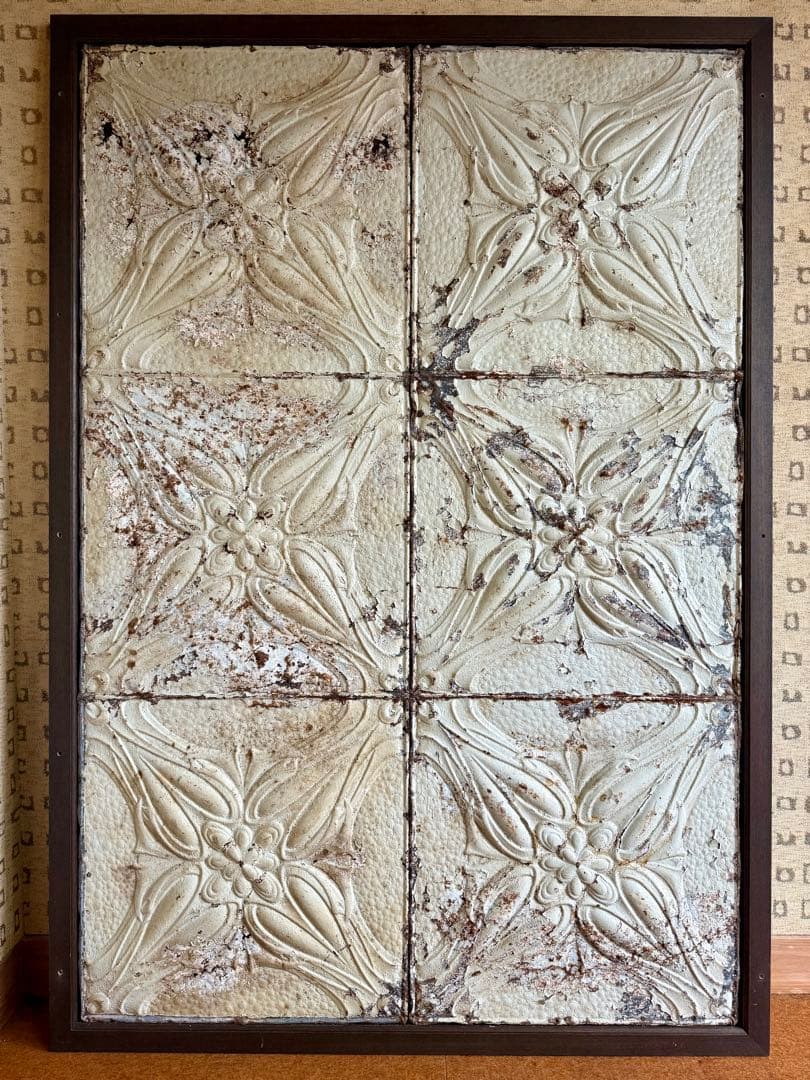 アンティーク 花模様 パネル　1945mm×1350mm