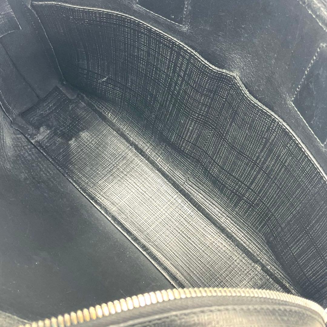 LOEWEロエベ ゴヤ 2way ビジネスバッグ レザー 斜め掛け ブラック