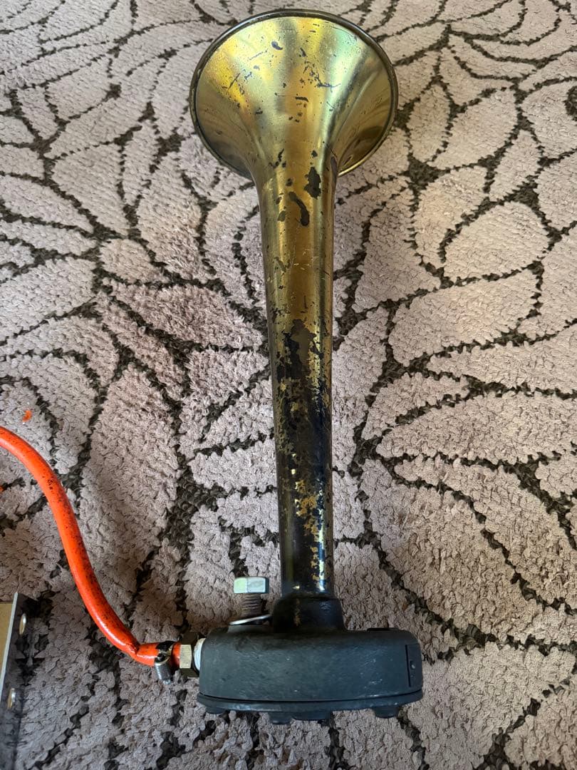 電車ラッパ　金属製汽笛