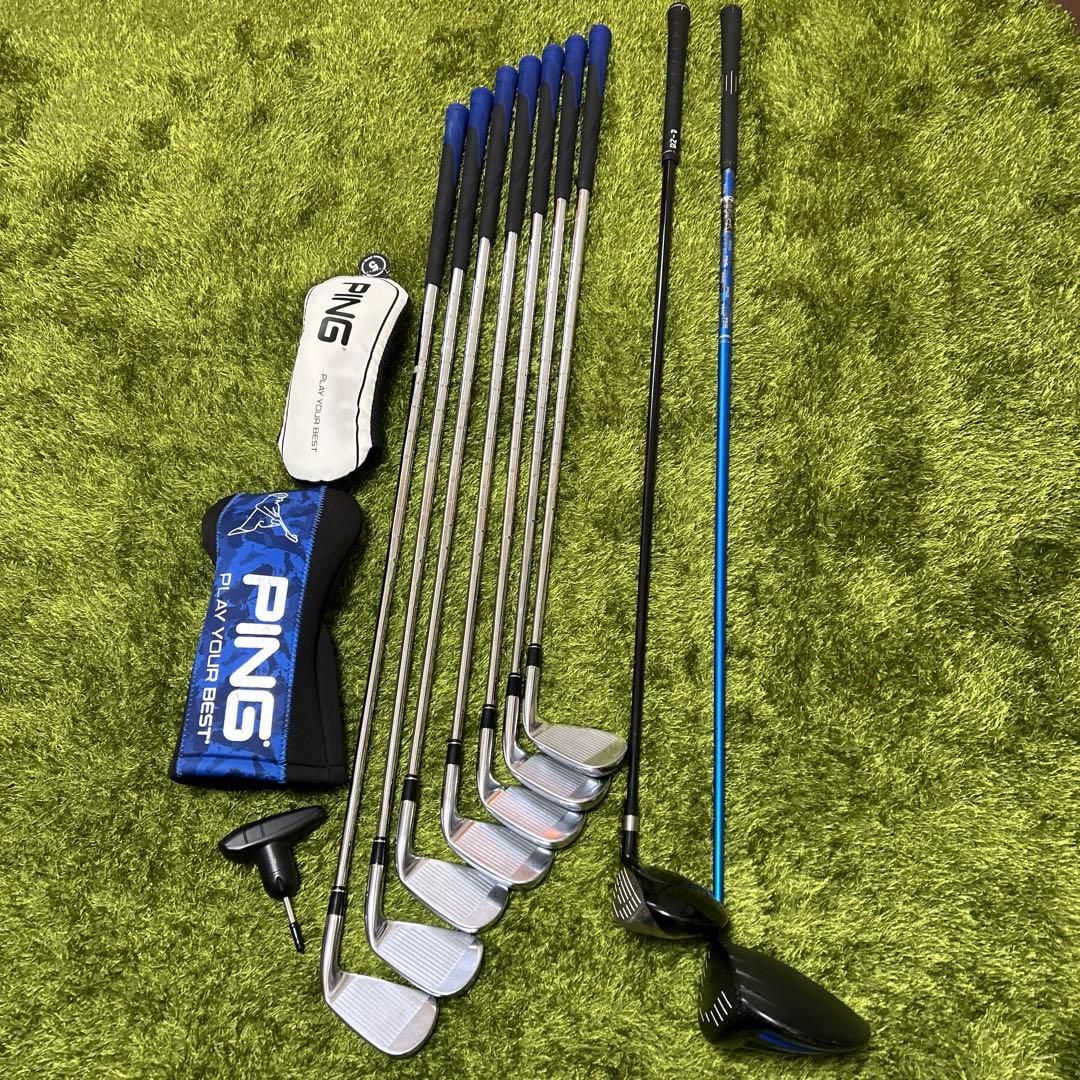 メンズ　レフティクラブセット ping テーラーメイド