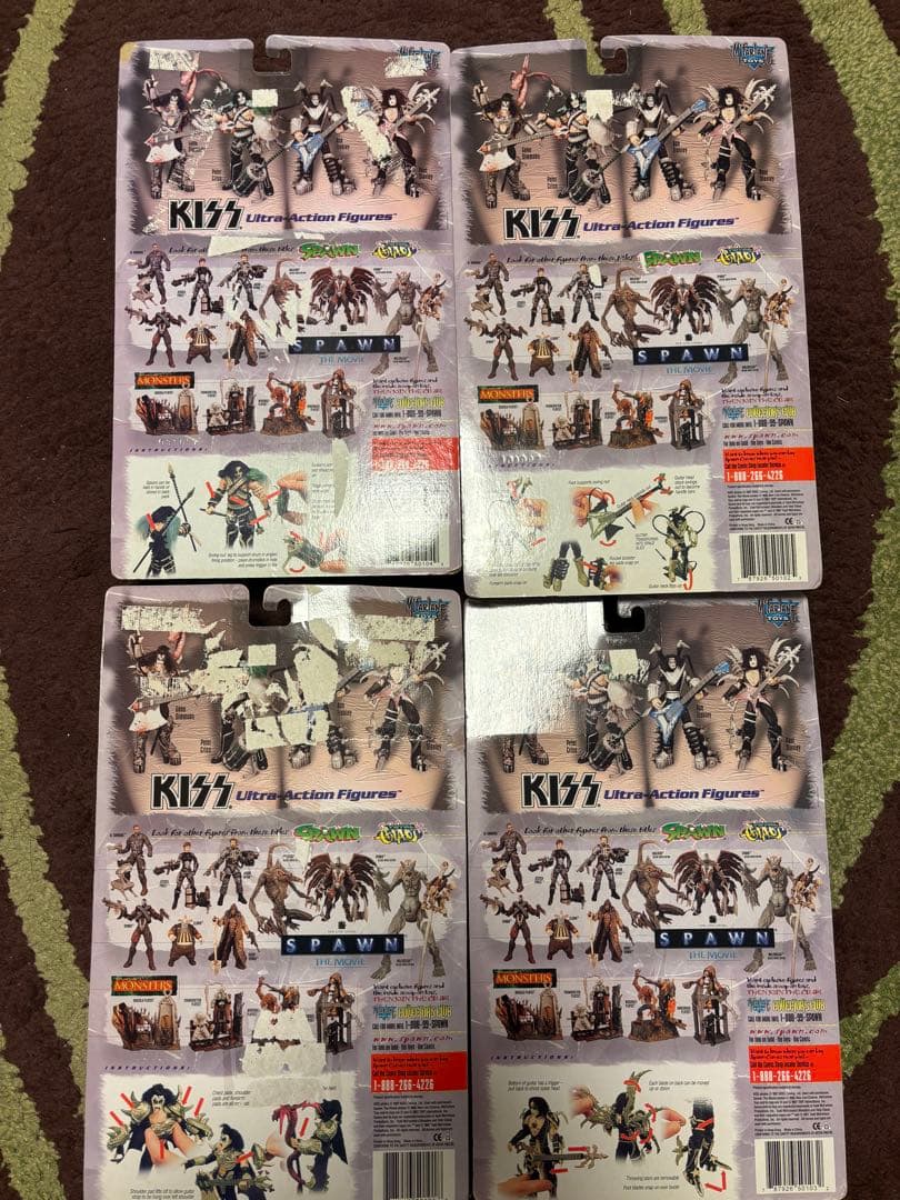 ビンテージ 97年製 マクファーレントイ製 KISS フィギュアセット