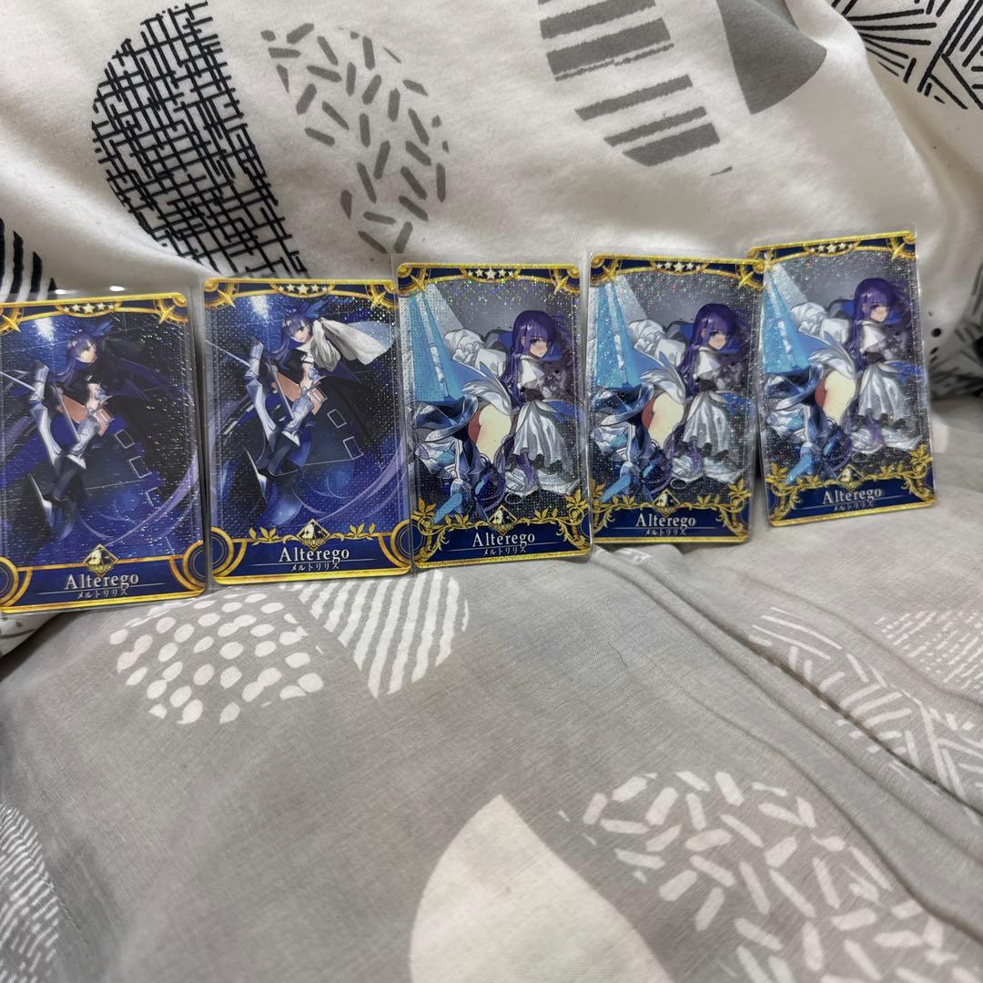 fgoアーケード メルトリリスフェイタル5枚セット(初期、第四、最終3)